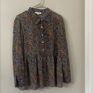 Simply Noelle Multicolor Paisley Blouse